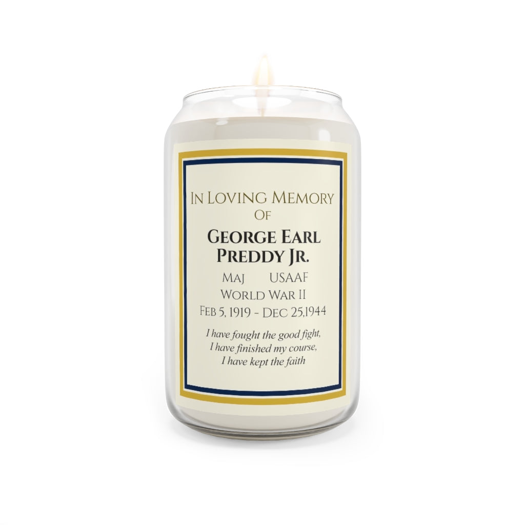 13.75 oz. Customizable Memorial Candle For Individual - I Love a Hangar