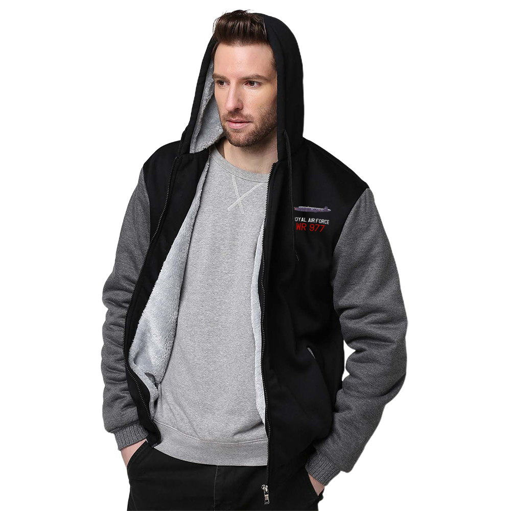 Avro Shackleton WR 977 "B" Sherpa Lined Full Zip Hoodie - I Love a Hangar