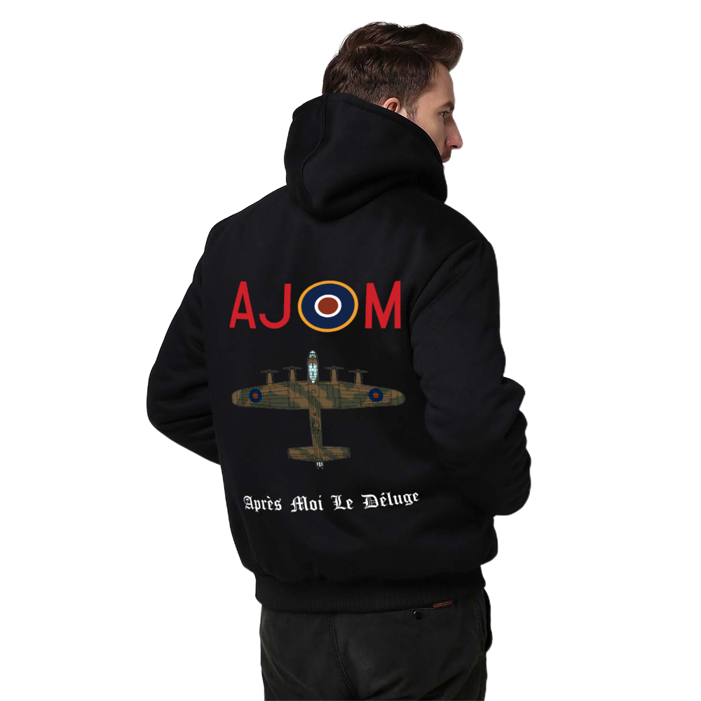 Lancaster " AJ-M" Sherpa Lined Full Zip Hoodie - I Love a Hangar