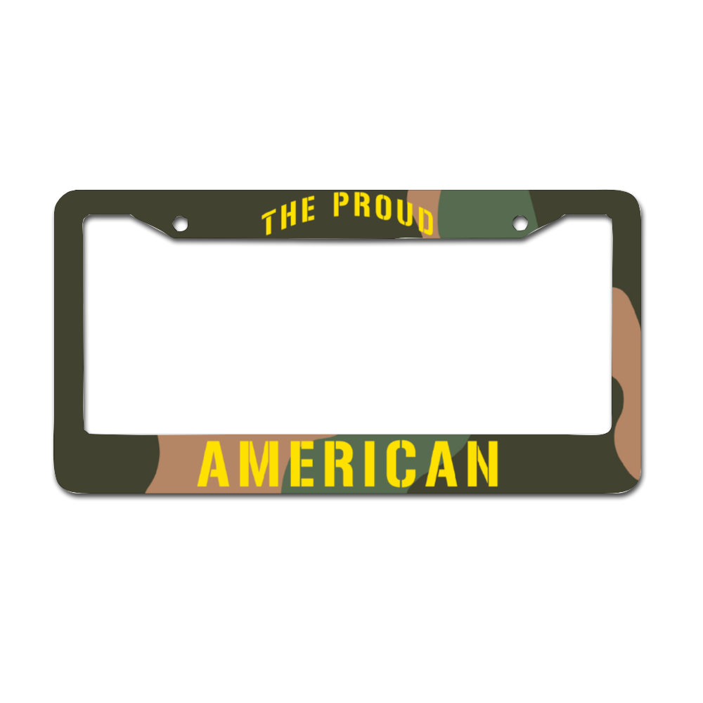 A-1 Skyraider "The Proud American" Inspired License Plate Frame - I Love a Hangar