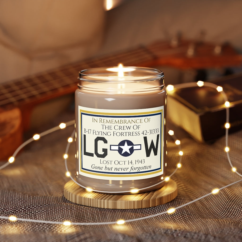 9oz Customizable Memorial Candle For Aircraft Crew (USAAF) - I Love a Hangar