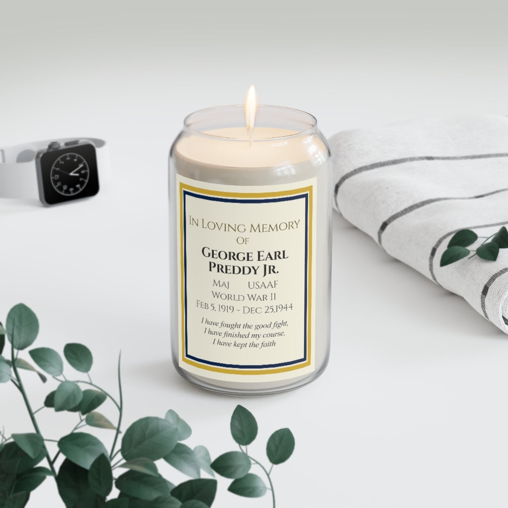 13.75 oz. Customizable Memorial Candle For Individual - I Love a Hangar