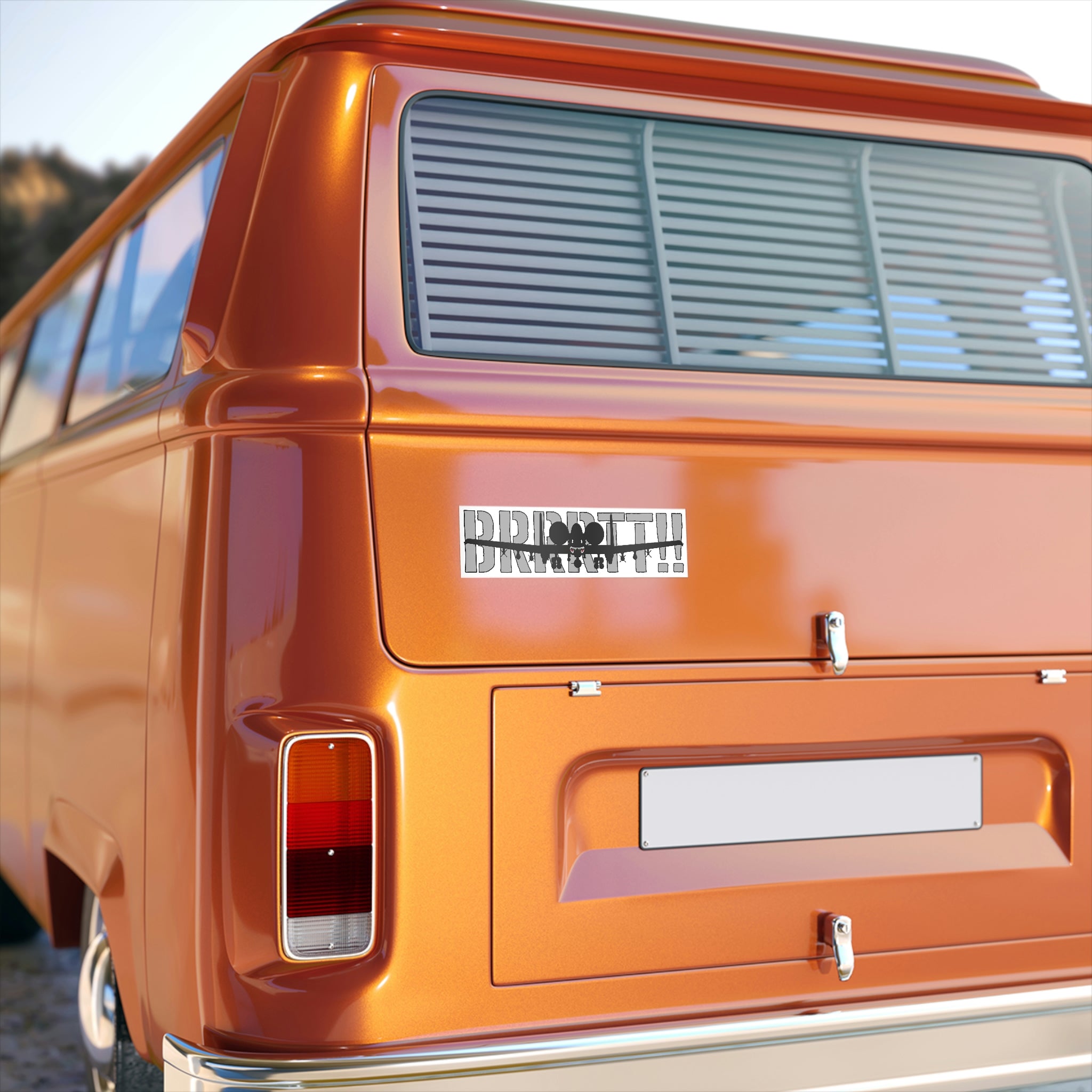 "BRRRTT!!" Bumper Stickers - I Love a Hangar