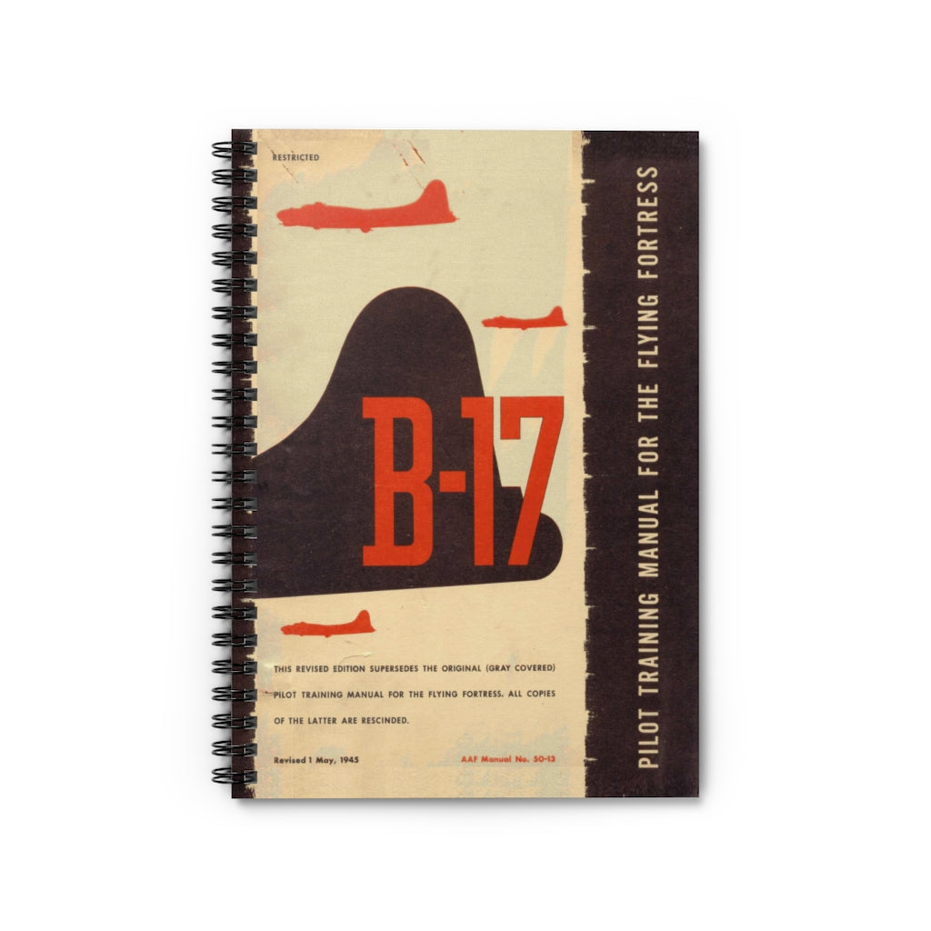 B-17 "Flying Fortress" Inspired Spiral Notebook - I Love a Hangar