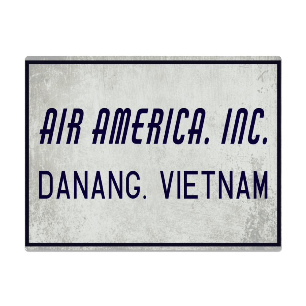 "Air America Inc." Metal Sign 16in x 12in (Distressed Appearance) - I Love a Hangar