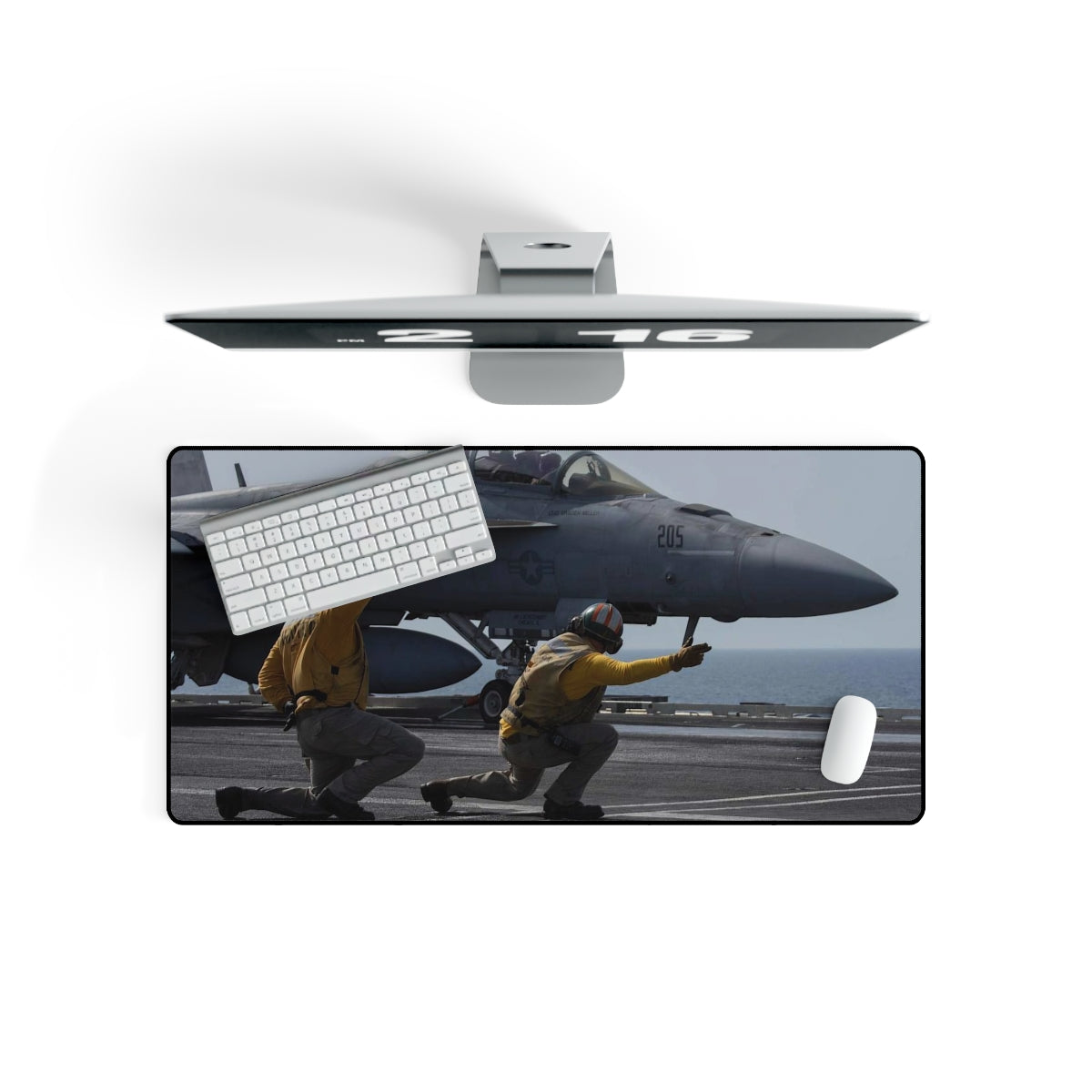 F/A-18F Launching Desk Mat - I Love a Hangar