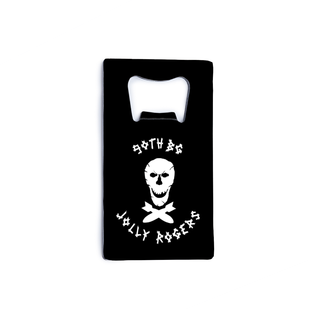 90th Bomb Group "Jolly Rogers" Stainless Steel Bottle Opener - I Love a Hangar