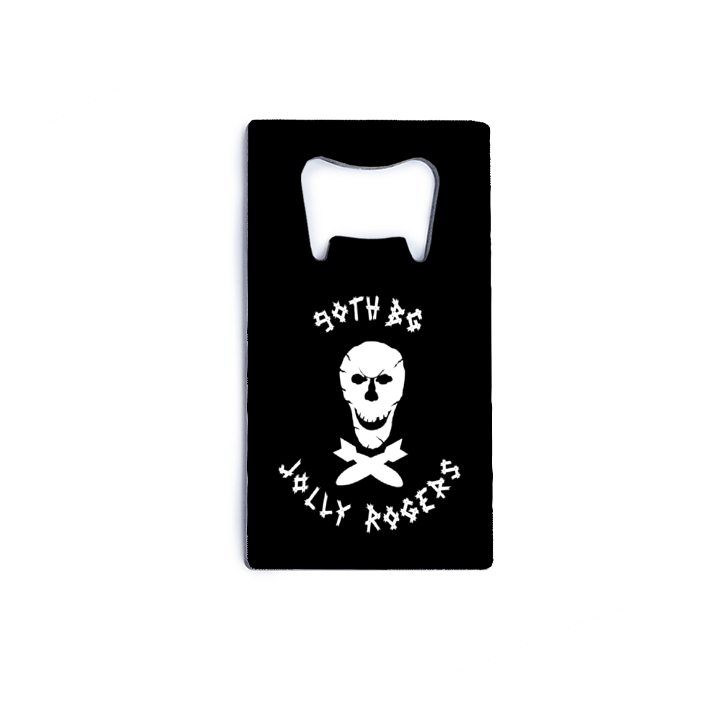 90th Bomb Group "Jolly Rogers" Stainless Steel Bottle Opener - I Love a Hangar