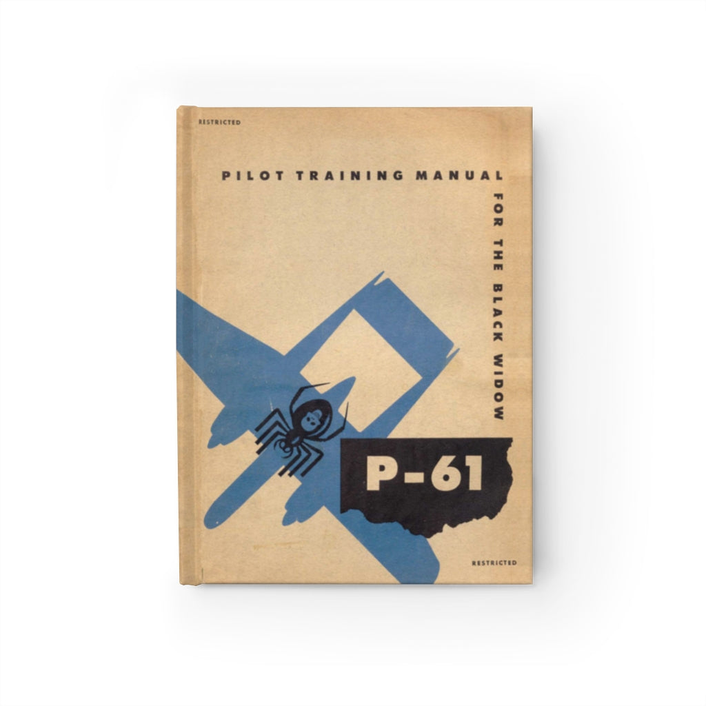 P-61 "Black Widow" Inspired Hardcover Journal - I Love a Hangar