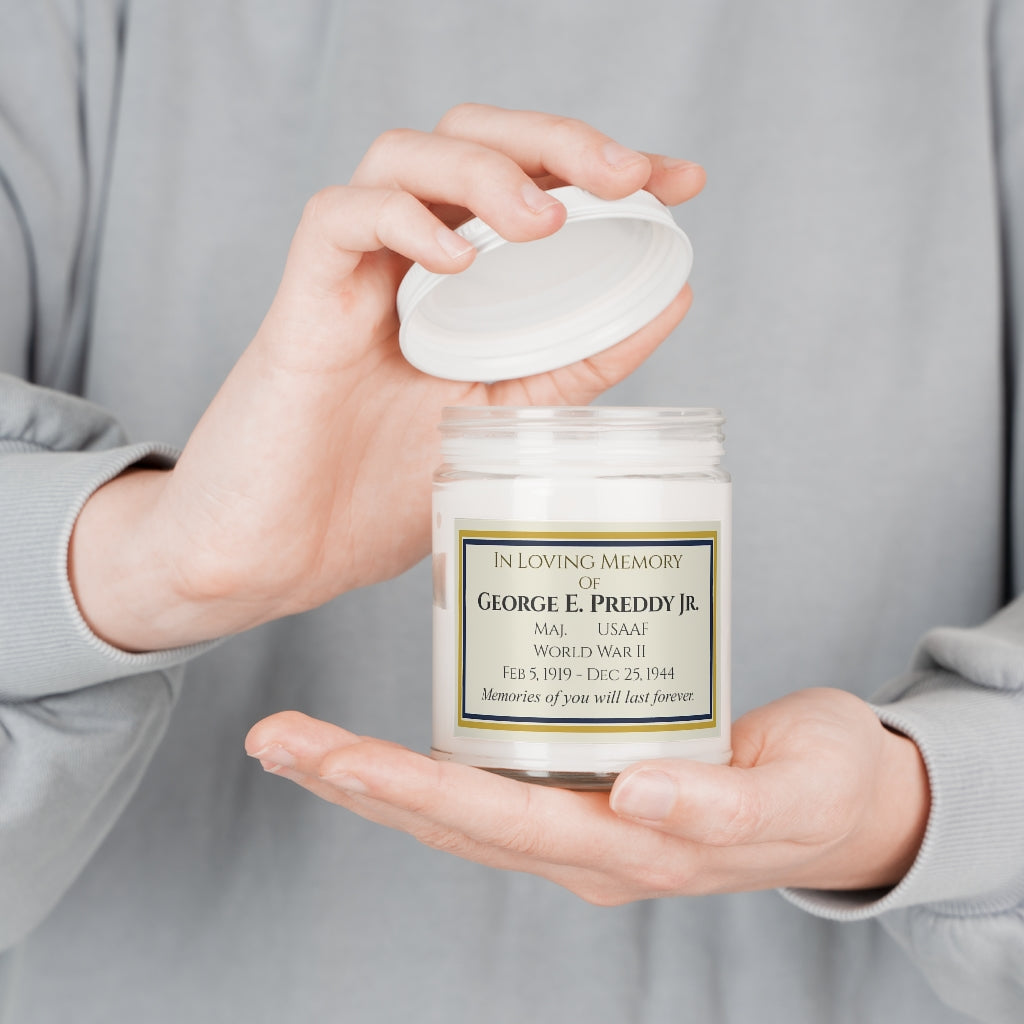 9 oz. Customizable Memorial Candle For Individual - I Love a Hangar