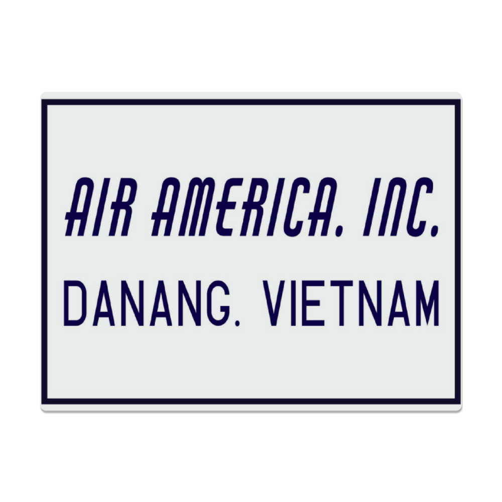 "Air America Inc." Metal Sign 16in x 12in - I Love a Hangar