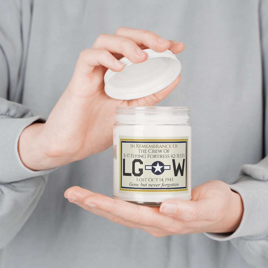 9oz Customizable Memorial Candle For Aircraft Crew (USAAF) - I Love a Hangar