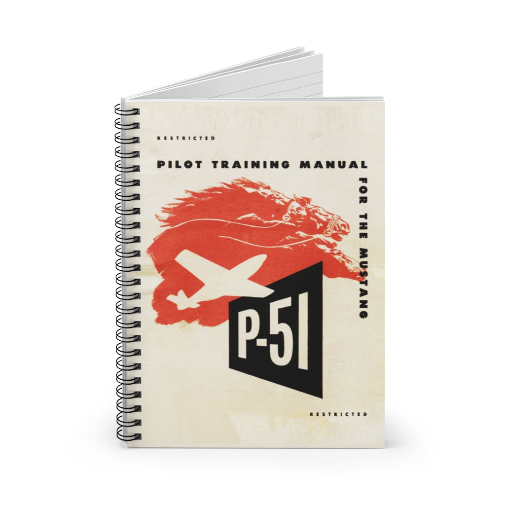 P-51 "Mustang" Inspired Spiral Notebook - I Love a Hangar