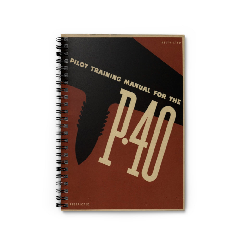 P-40 "Warhawk" Inspired Spiral Notebook - I Love a Hangar
