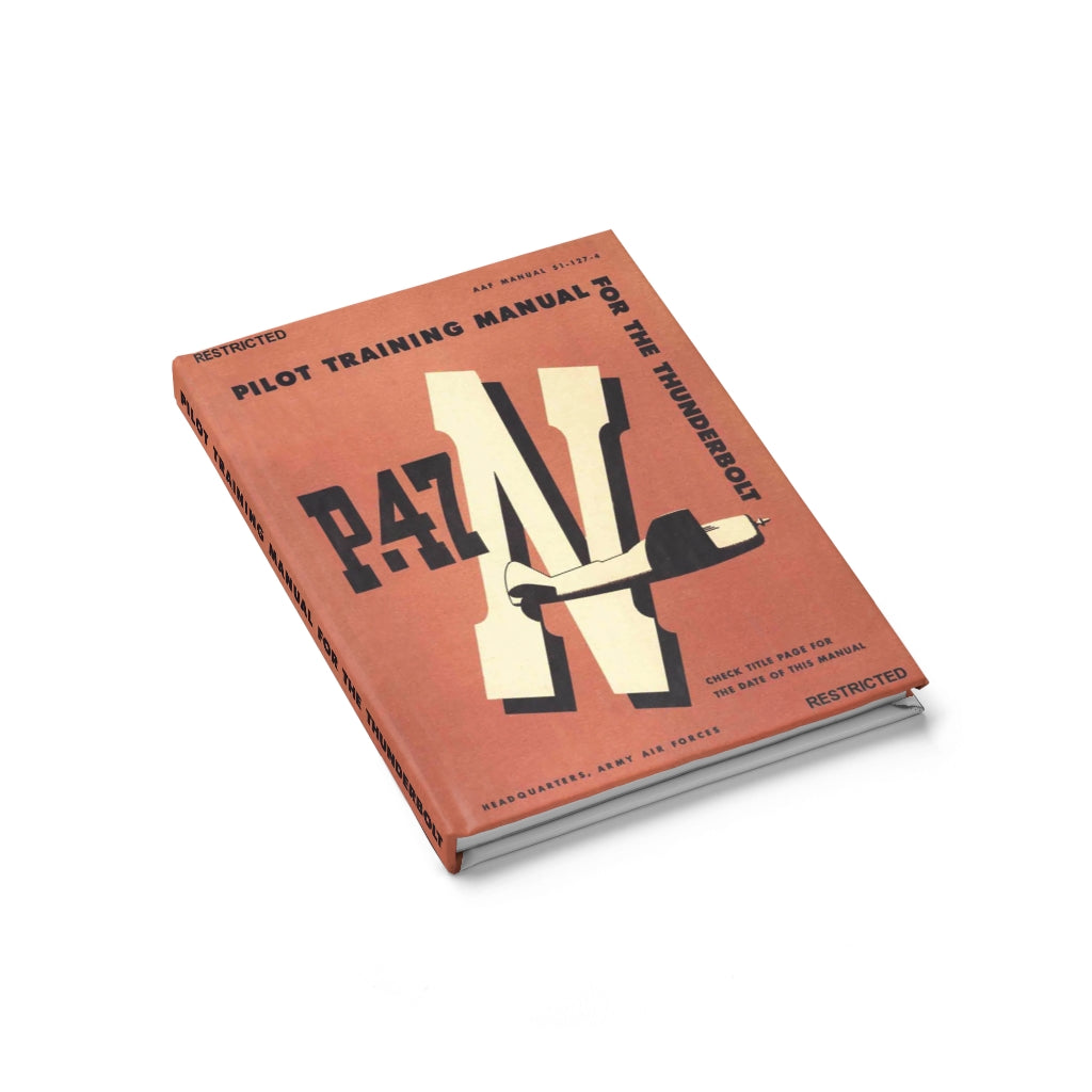 P-47 "Thunderbolt" Inspired Hardcover Journal - I Love a Hangar