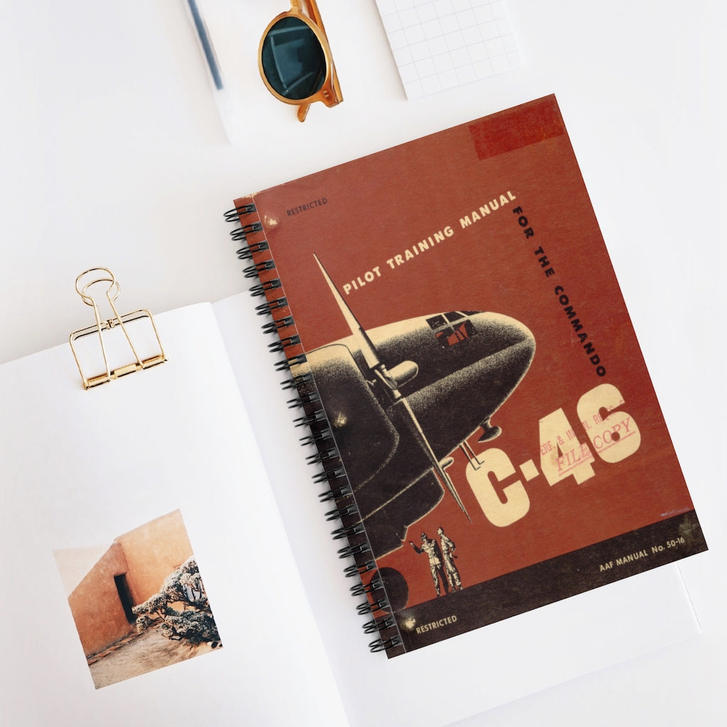 C-46 "Commando" Inspired Spiral Notebook - I Love a Hangar