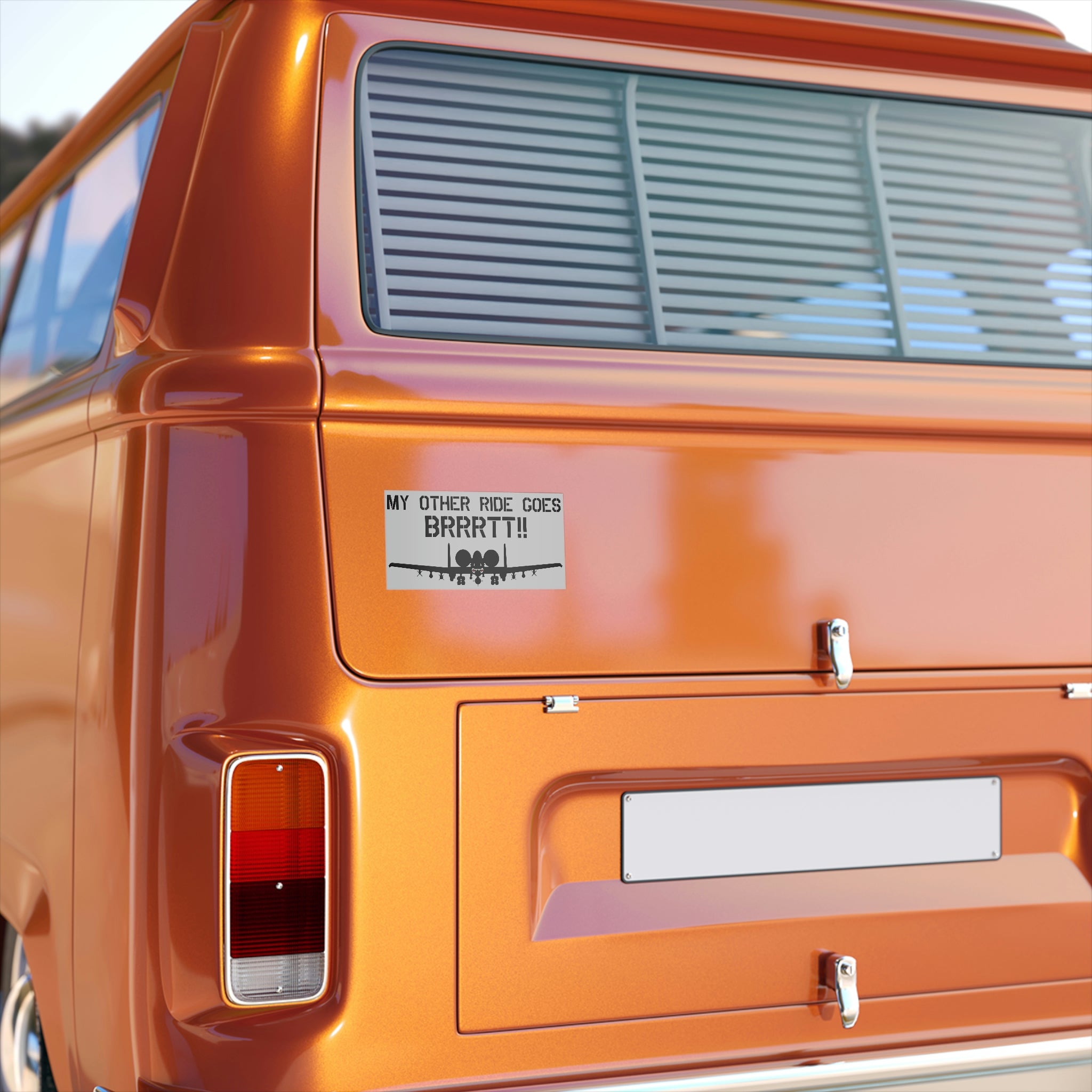 "My Other Ride Goes BRRRTT!!" Bumper Stickers - I Love a Hangar