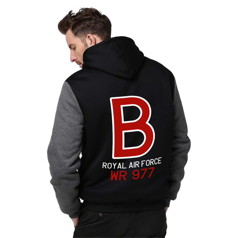 Avro Shackleton WR 977 "B" Sherpa Lined Full Zip Hoodie - I Love a Hangar