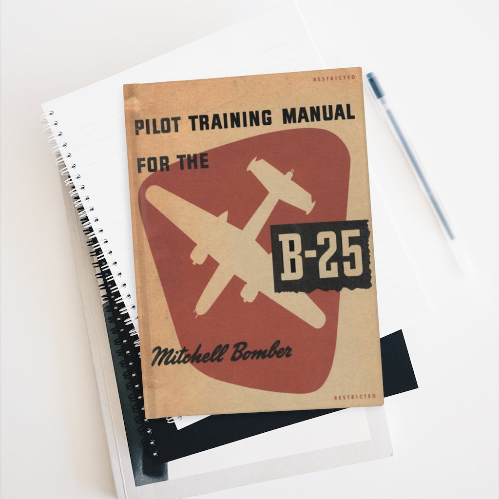 B-25 "Mitchell" Inspired Hardcover Journal - I Love a Hangar