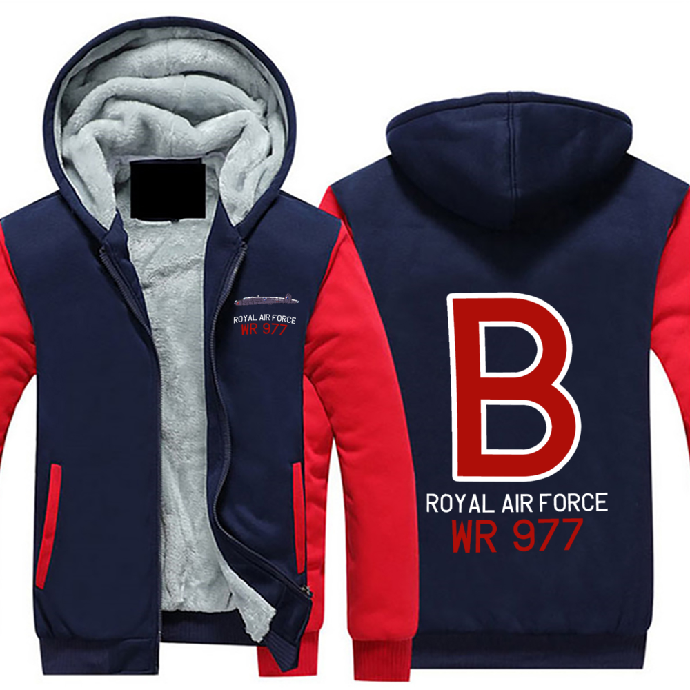 Avro Shackleton WR 977 "B" Sherpa Lined Full Zip Hoodie - I Love a Hangar