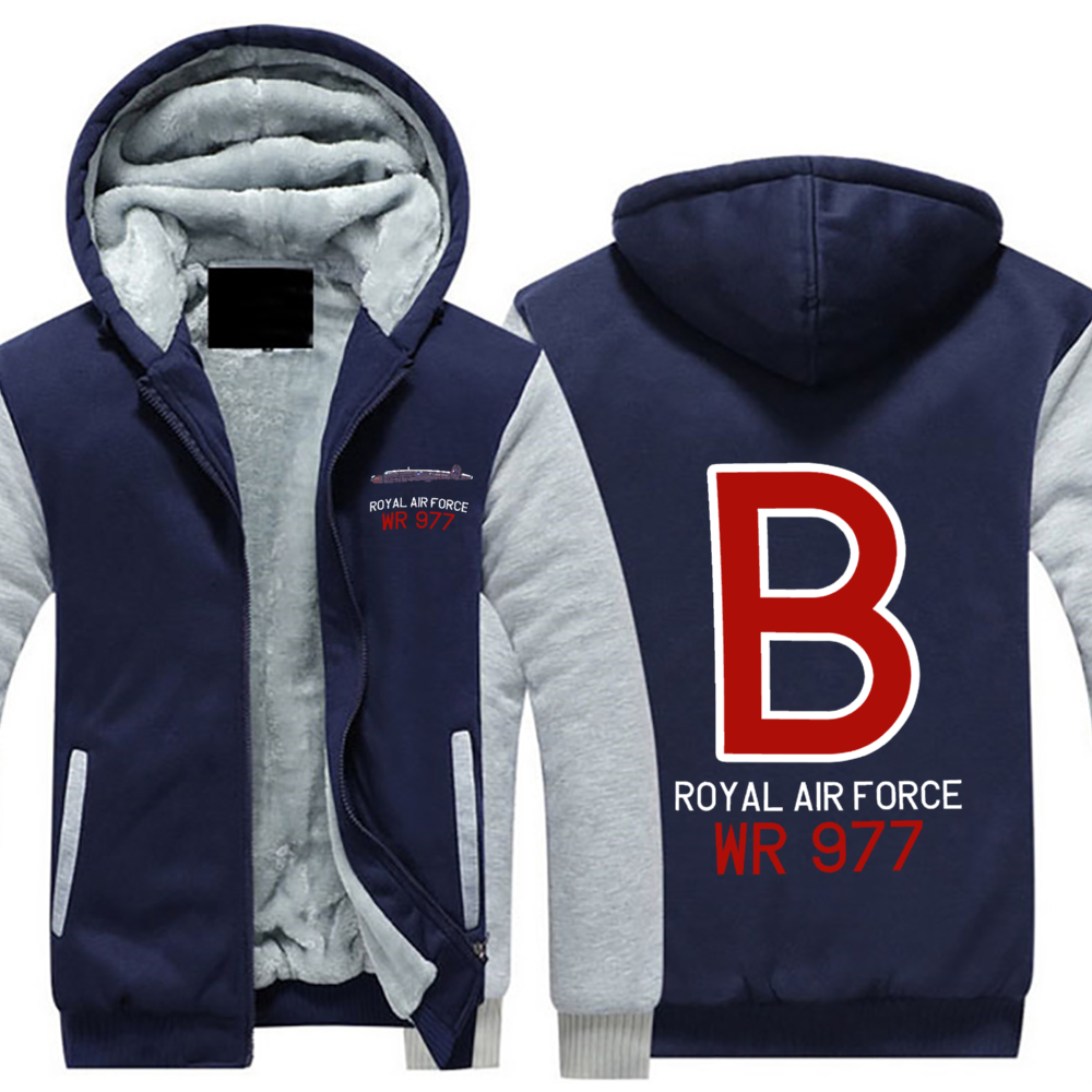 Avro Shackleton WR 977 "B" Sherpa Lined Full Zip Hoodie - I Love a Hangar