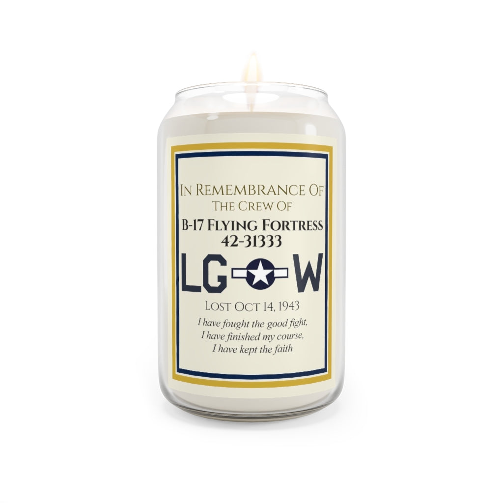 13.75 oz. Customizable Memorial Candle For Aircraft Crew (USAAC/USAAF) - I Love a Hangar