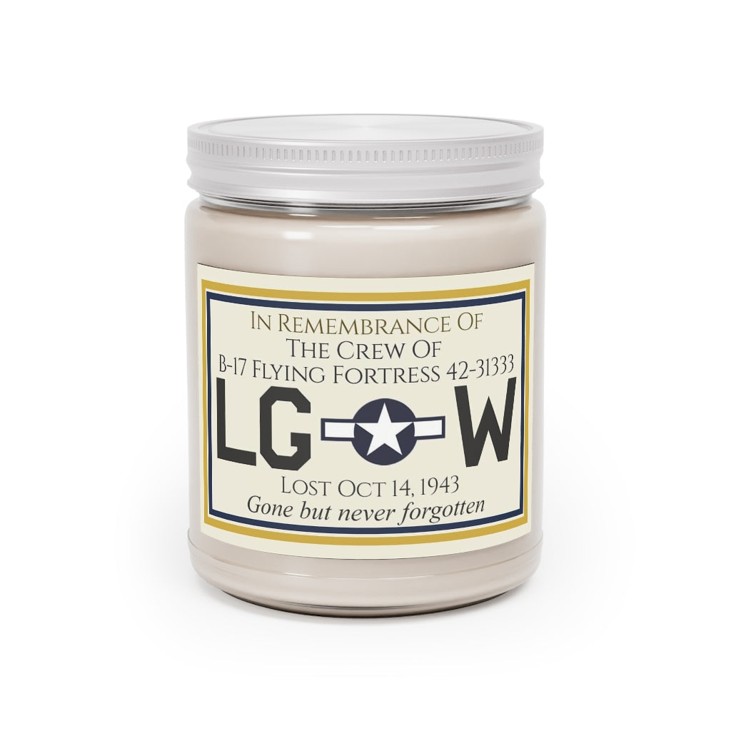 9oz Customizable Memorial Candle For Aircraft Crew (USAAF) - I Love a Hangar