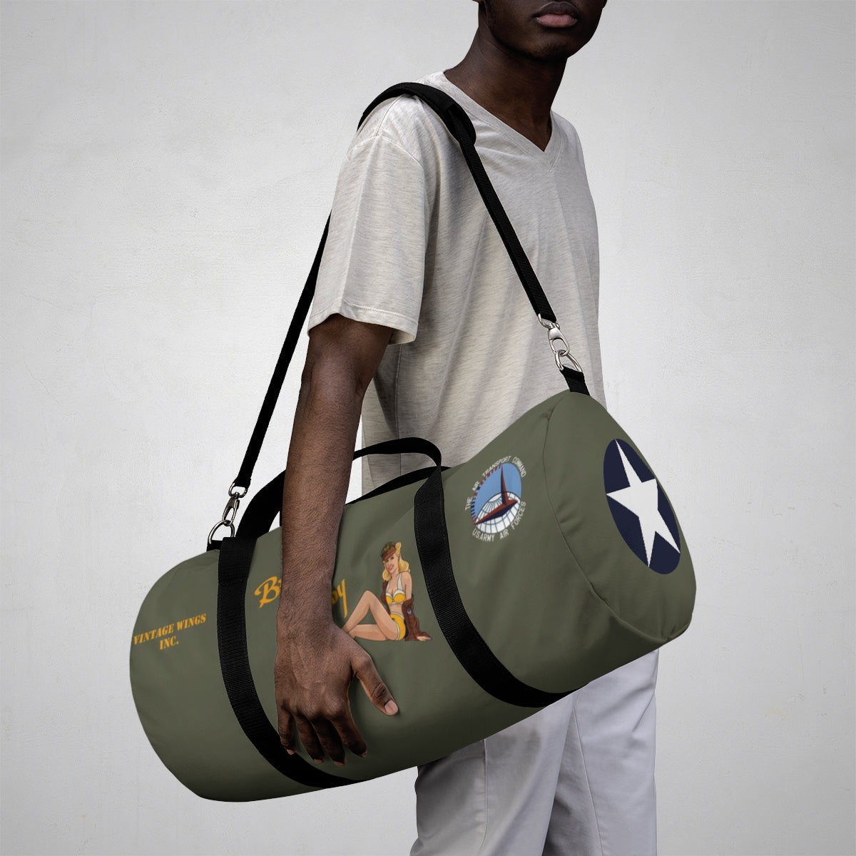 C-53 "Beach City Baby" Aviator's Duffel Bag - I Love a Hangar