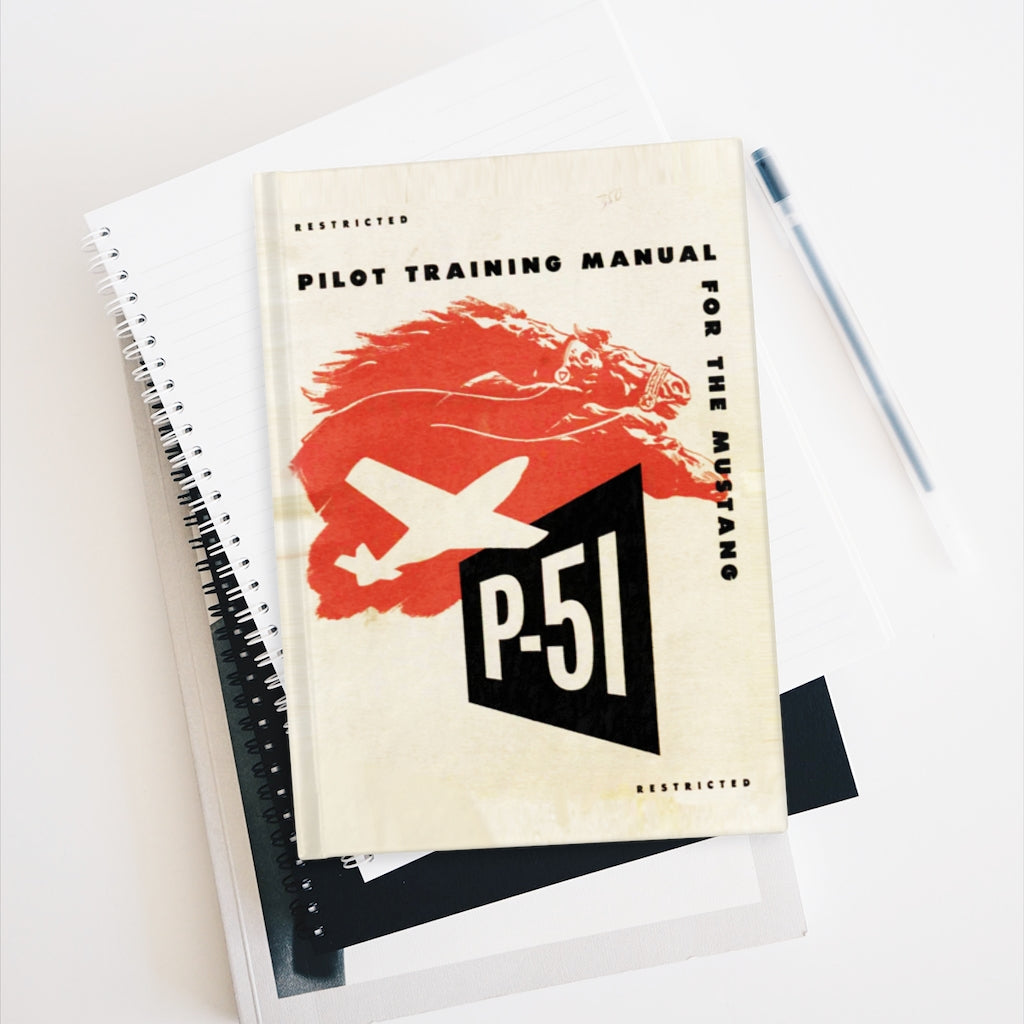 P-51 "Mustang" Inspired Hardcover Journal - I Love a Hangar