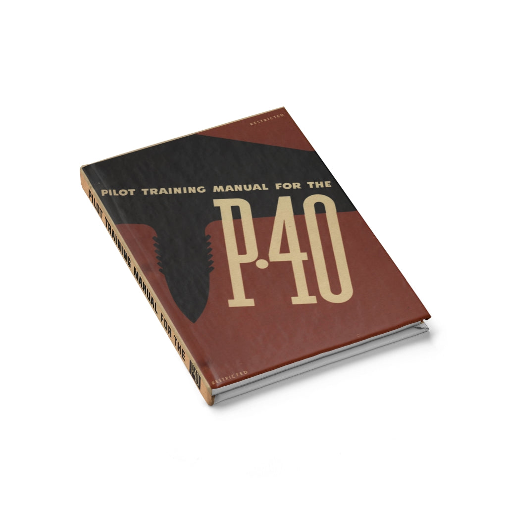 P-40 "Warhawk" Inspired Hardcover Journal - I Love a Hangar