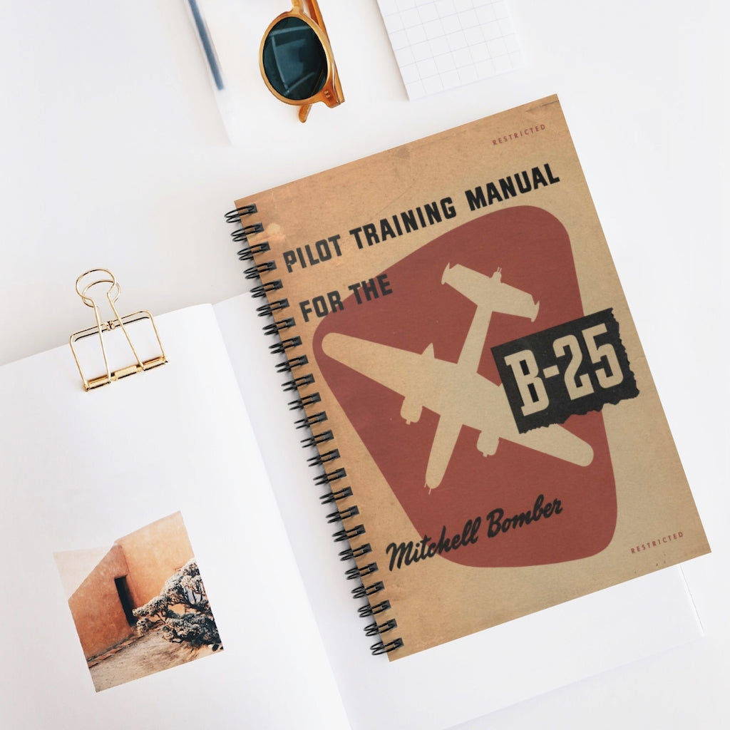 B-25 "Mitchell" Inspired Spiral Notebook - I Love a Hangar