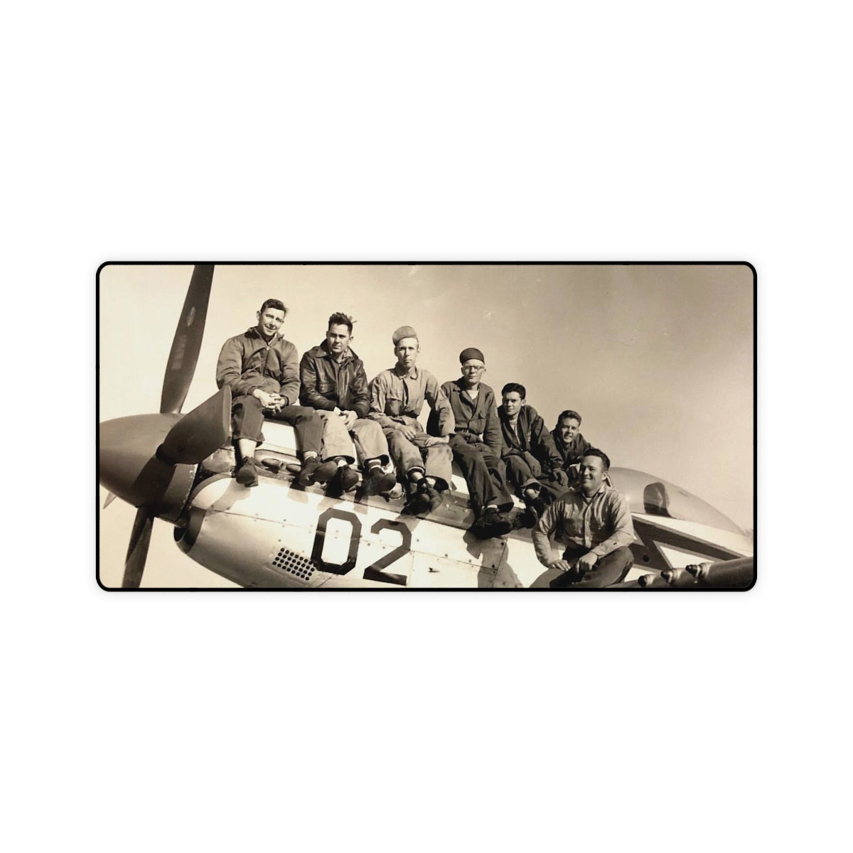 P-51 Mustang Crew Desk Mat - I Love a Hangar