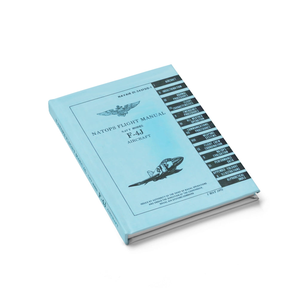 F-4J NATOPS Inspired Hardcover Journal - I Love a Hangar