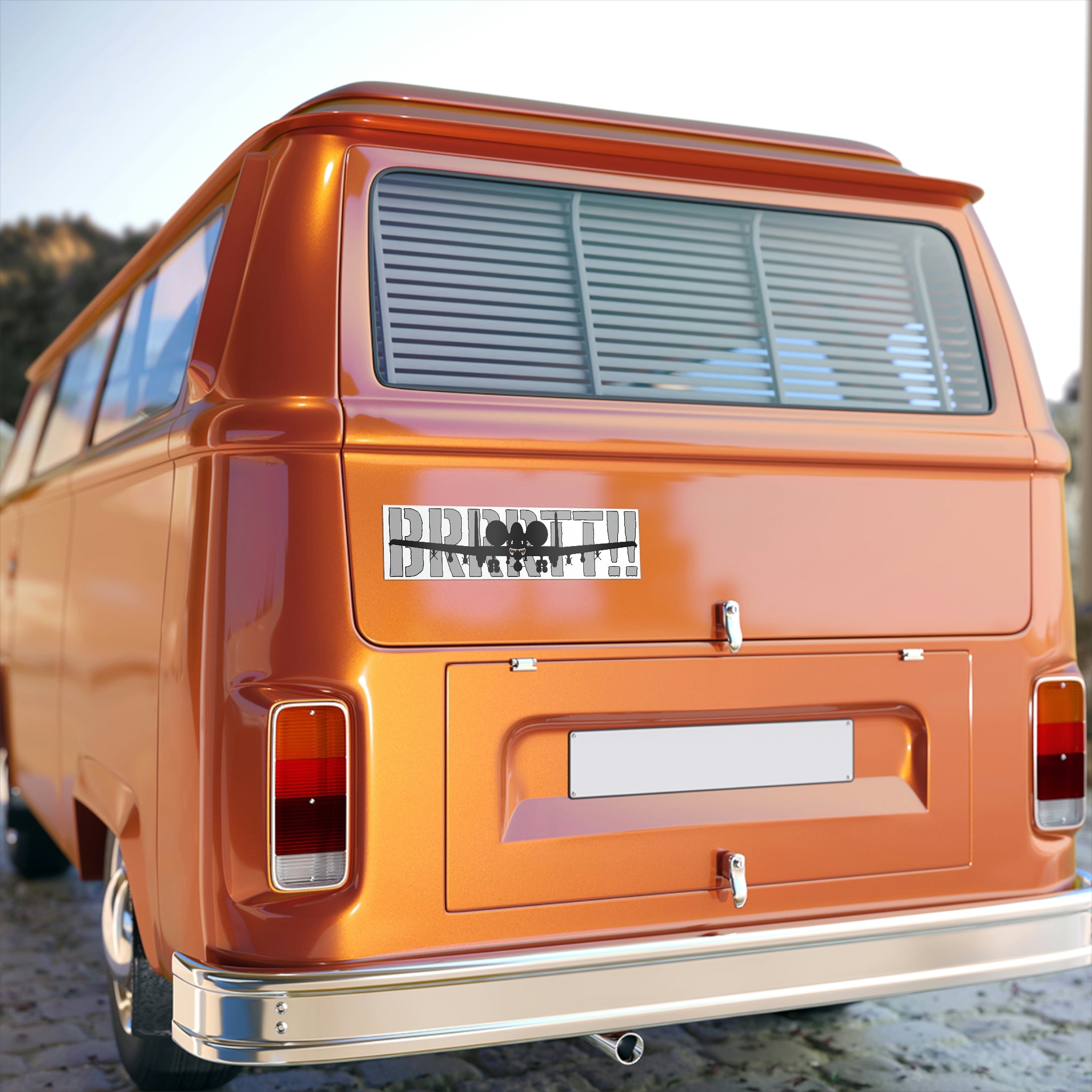 "BRRRTT!!" Bumper Stickers - I Love a Hangar