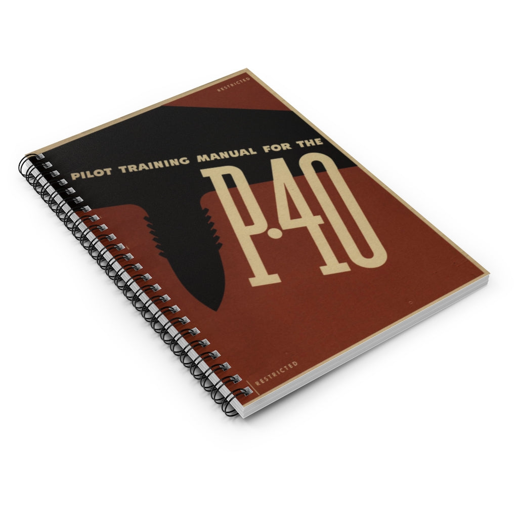 P-40 "Warhawk" Inspired Spiral Notebook - I Love a Hangar