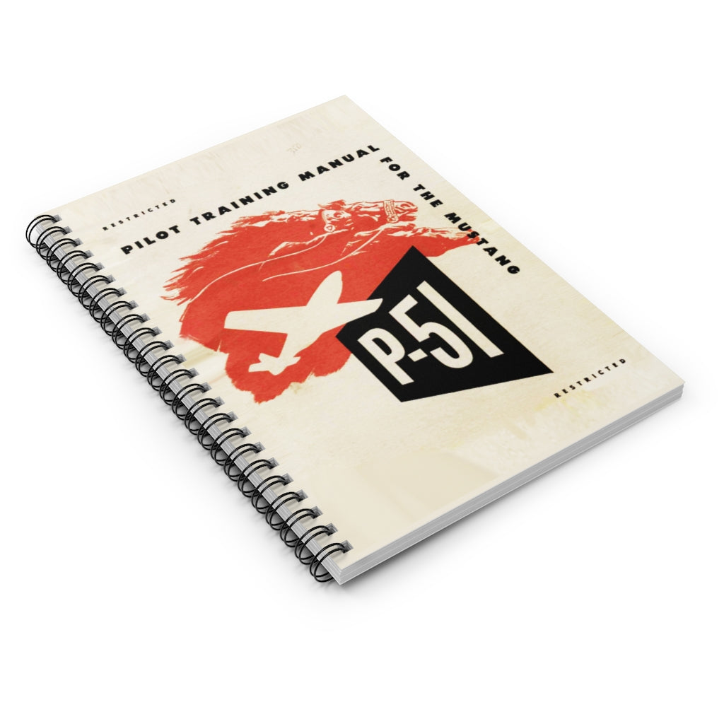 P-51 "Mustang" Inspired Spiral Notebook - I Love a Hangar