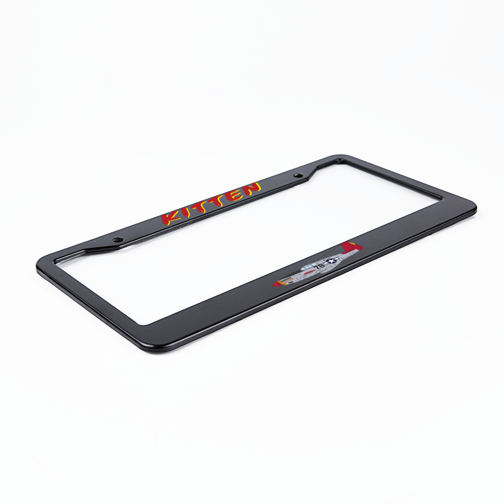 P-51 "Kitten" Inspired License Plate Frame - I Love a Hangar