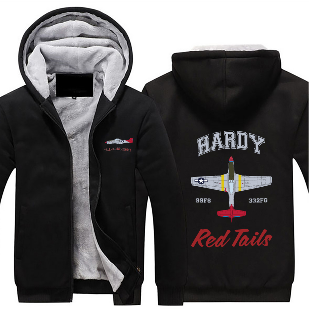 P-51 "Tall In The Saddle" Sherpa Lined Full Zip Hoodie - I Love a Hangar