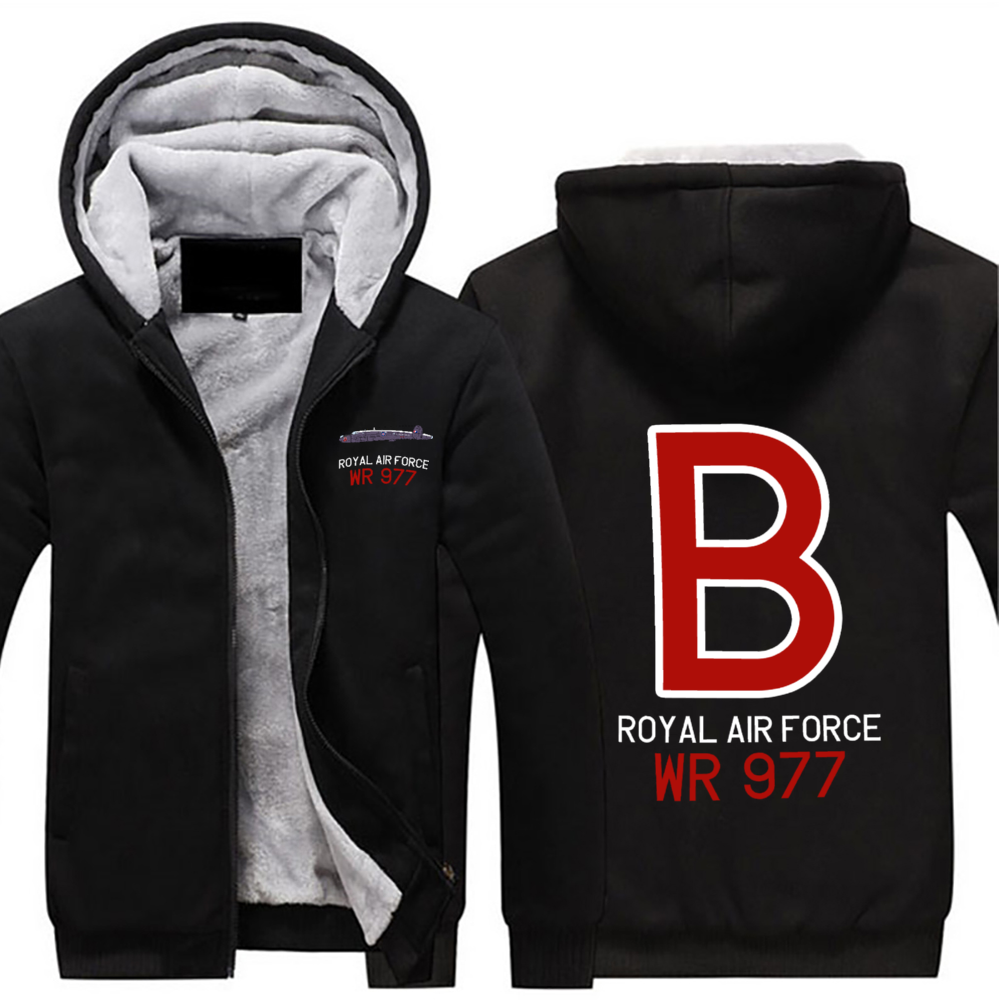 Avro Shackleton WR 977 "B" Sherpa Lined Full Zip Hoodie - I Love a Hangar