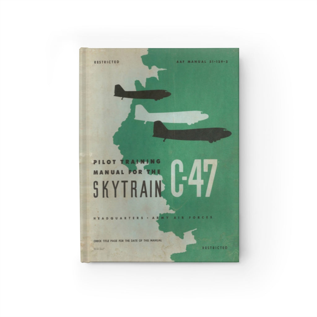 C-47 "Skytrain" Inspired Hardcover Journal - I Love a Hangar