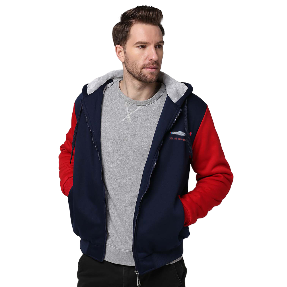 P-51 "Tall In The Saddle" Sherpa Lined Full Zip Hoodie - I Love a Hangar