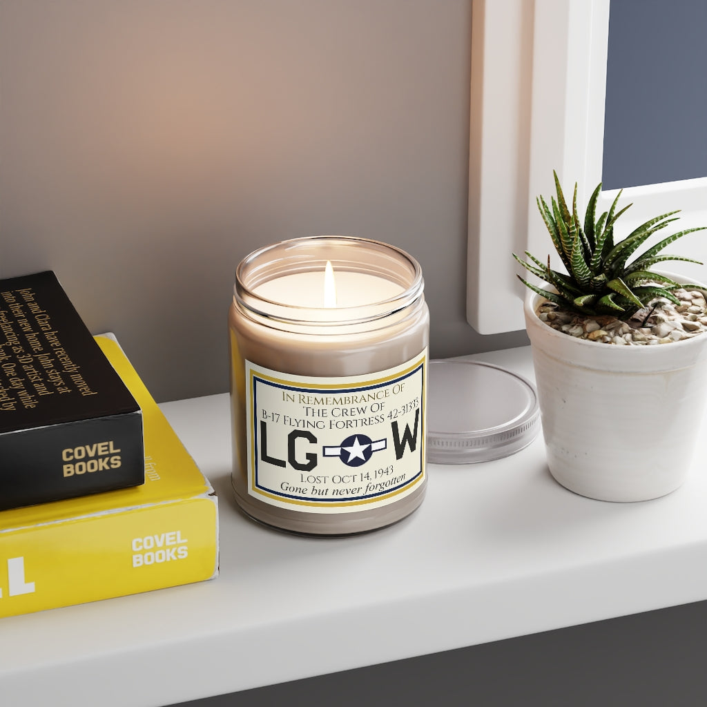 9oz Customizable Memorial Candle For Aircraft Crew (USAAF) - I Love a Hangar