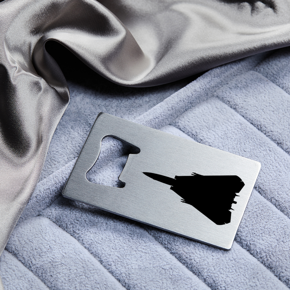 F-14 Tomcat "Any Time Baby!" Stainless Steel Bottle Opener - I Love a Hangar