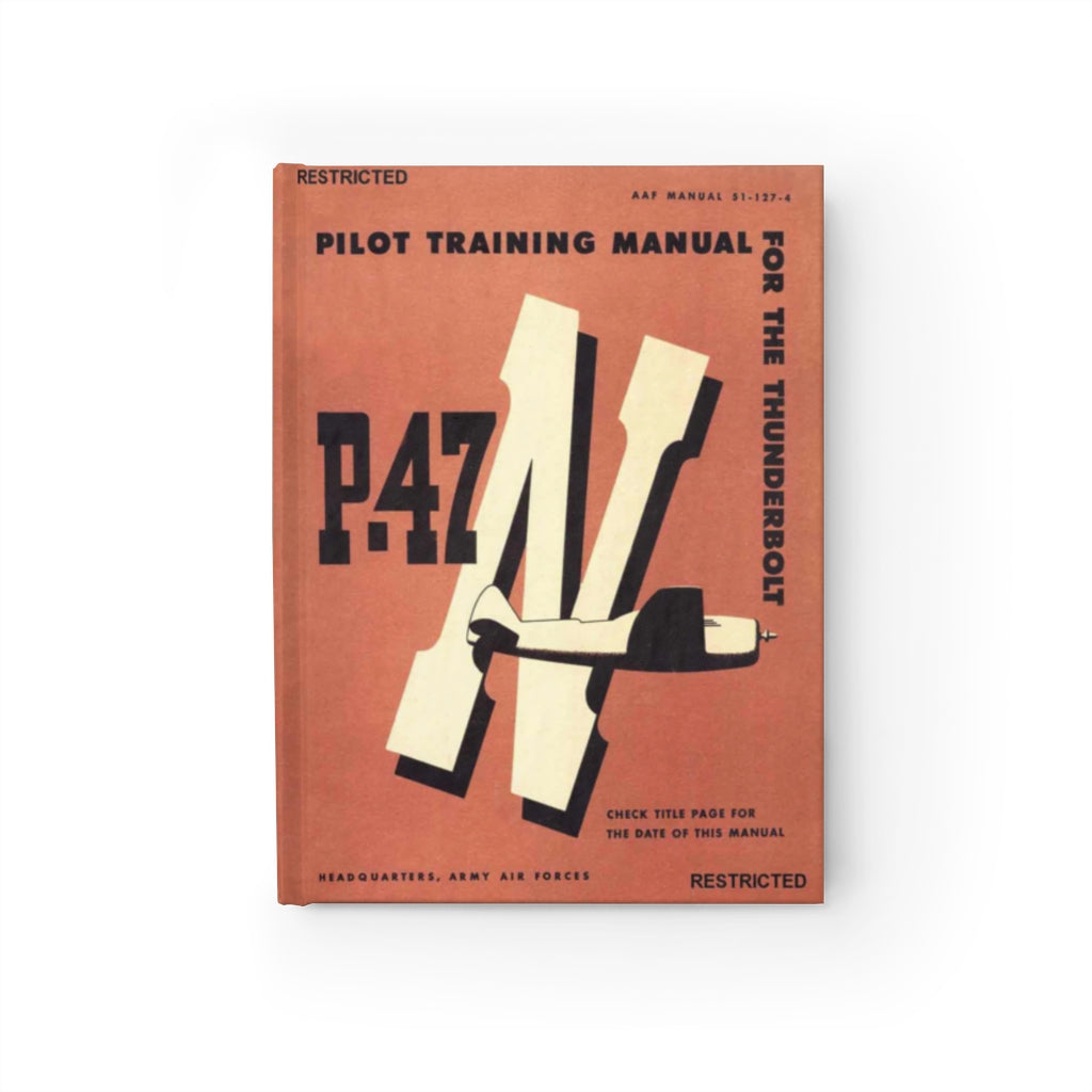 P-47 "Thunderbolt" Inspired Hardcover Journal - I Love a Hangar