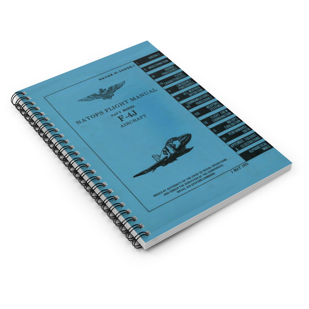 F-4J NATOPS Inspired Spiral Notebook - I Love a Hangar