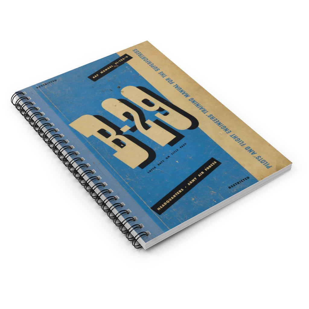 B-29 "Superfortress" Inspired Spiral Notebook - I Love a Hangar