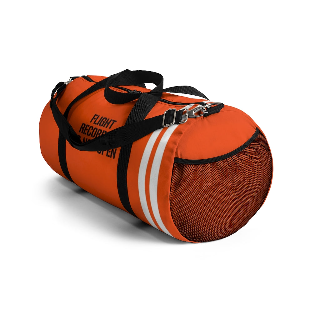 Flight Recorder Aviator's Duffel Bag - I Love a Hangar