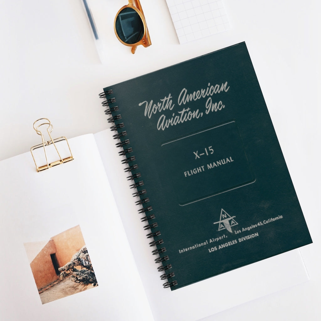 X-15 Flight Manual Inspired Spiral Notebook - I Love a Hangar