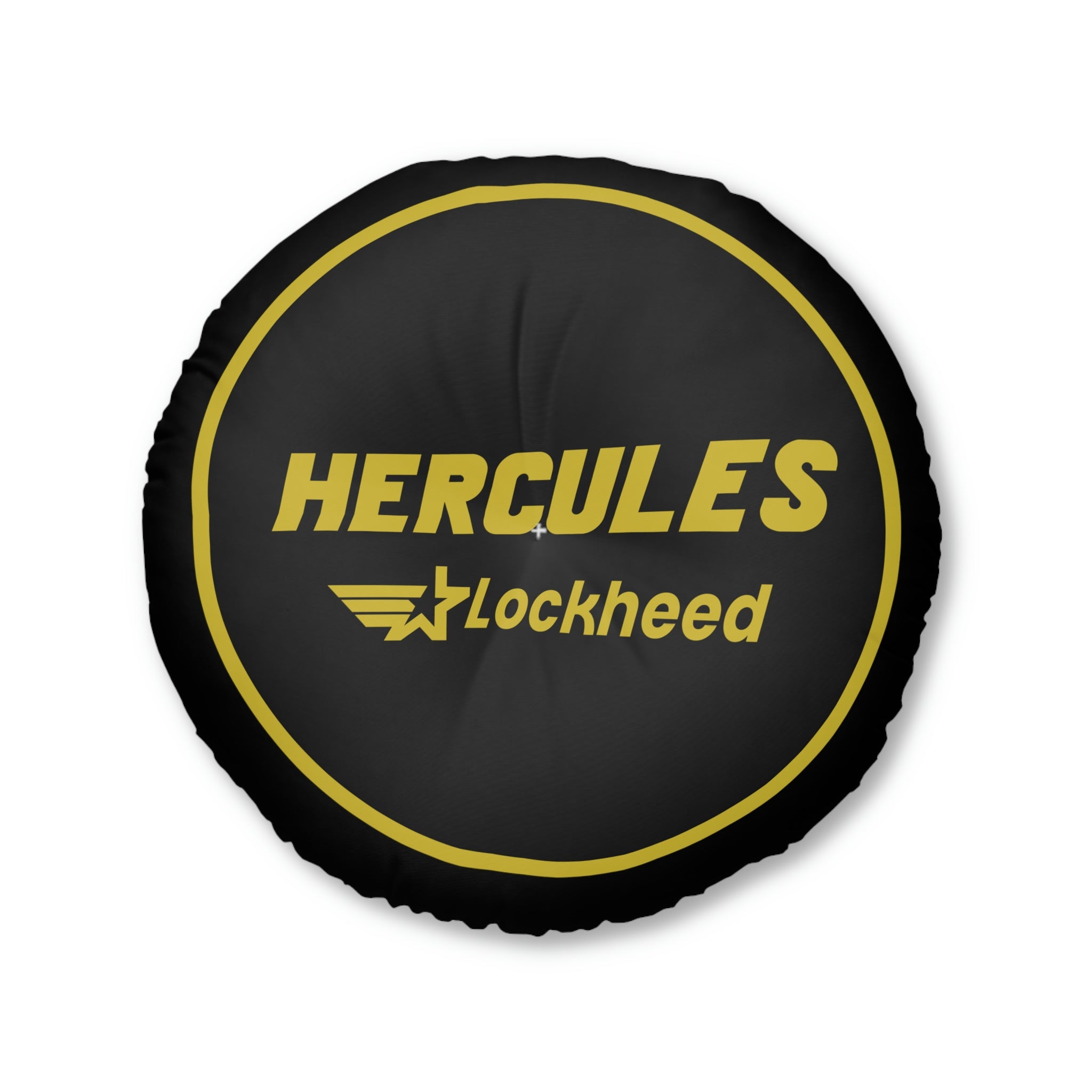 Hercules Tufted Floor Pillow, Round - I Love a Hangar