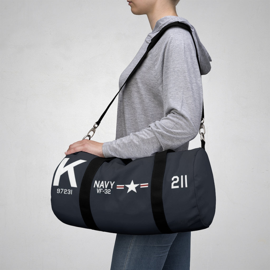 F4U of Jesse Brown Aviator Duffel Bag - I Love a Hangar